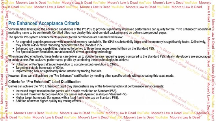 Game studios need to follow all these criteria to earn the PS5 Pro Enhanced label.