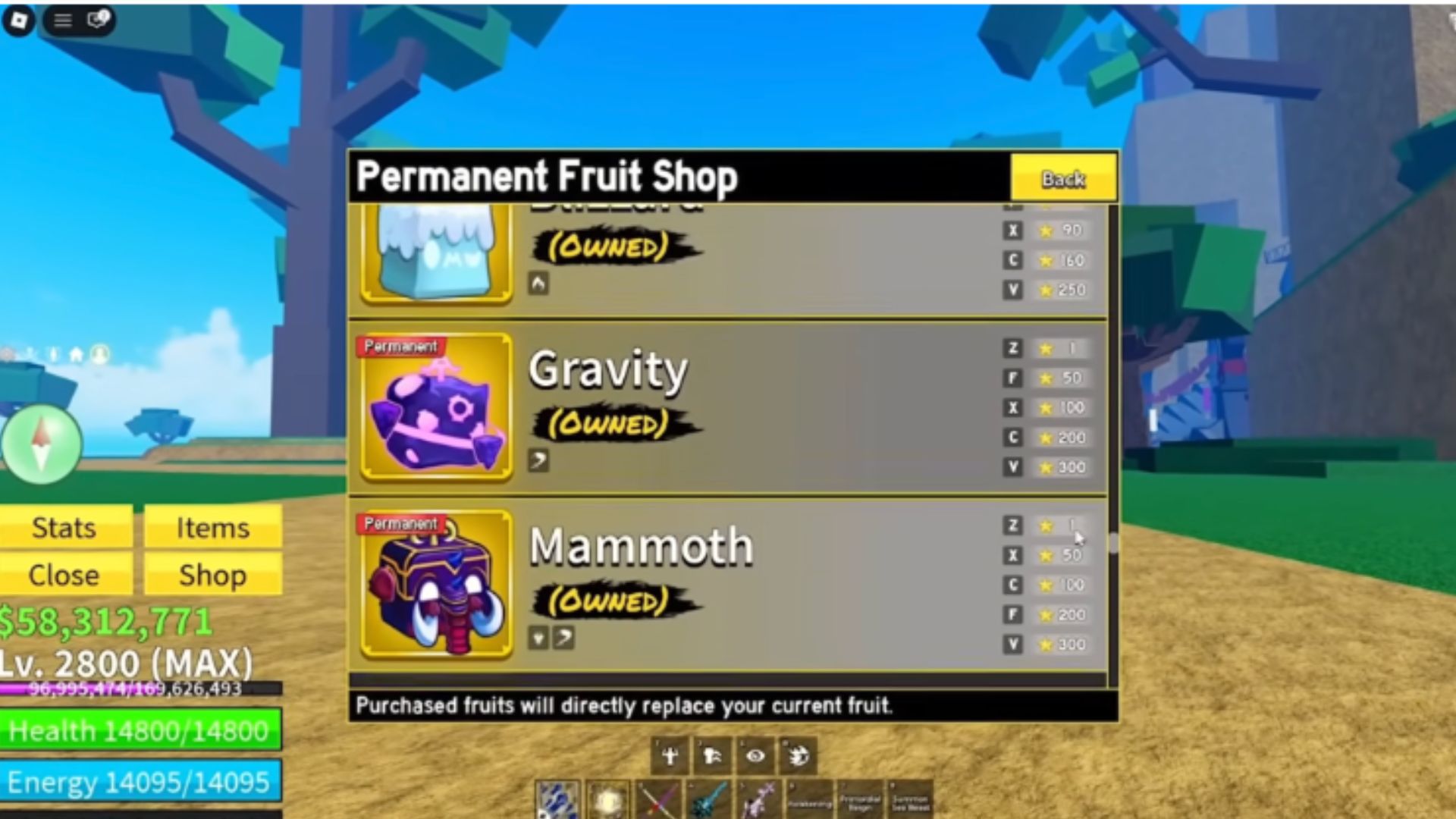 Permanent Blox Fruits