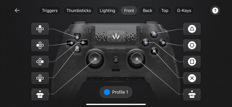 Front Settings
