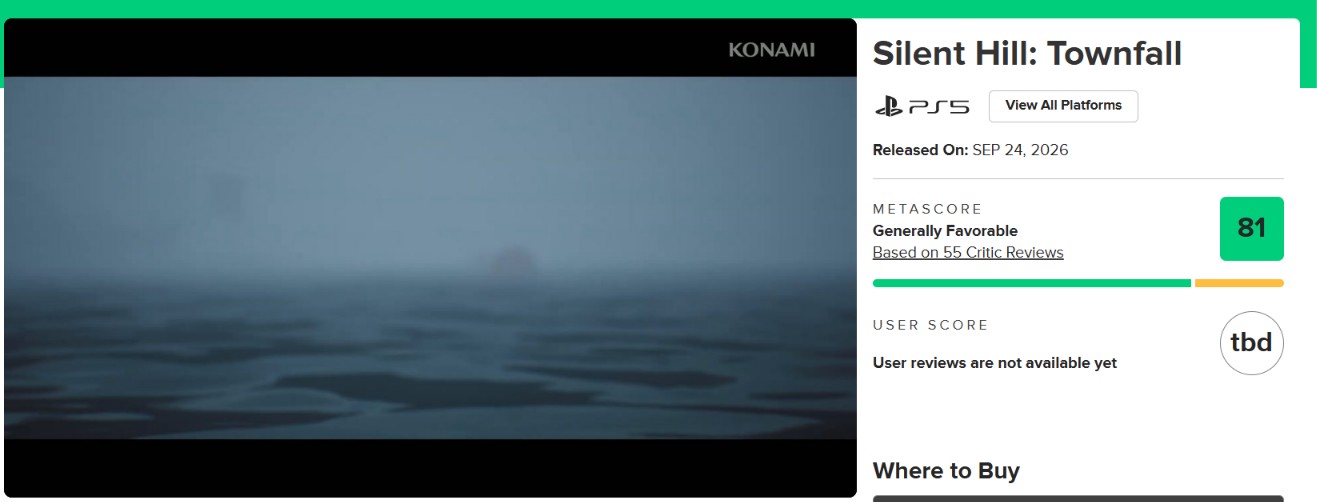 Silent Hill: Townfall has enjoyed a successful launch, according to review aggregator Metacritic.
