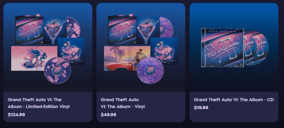 The physical GTA 6 album comes with three separate editions at different price ranges.