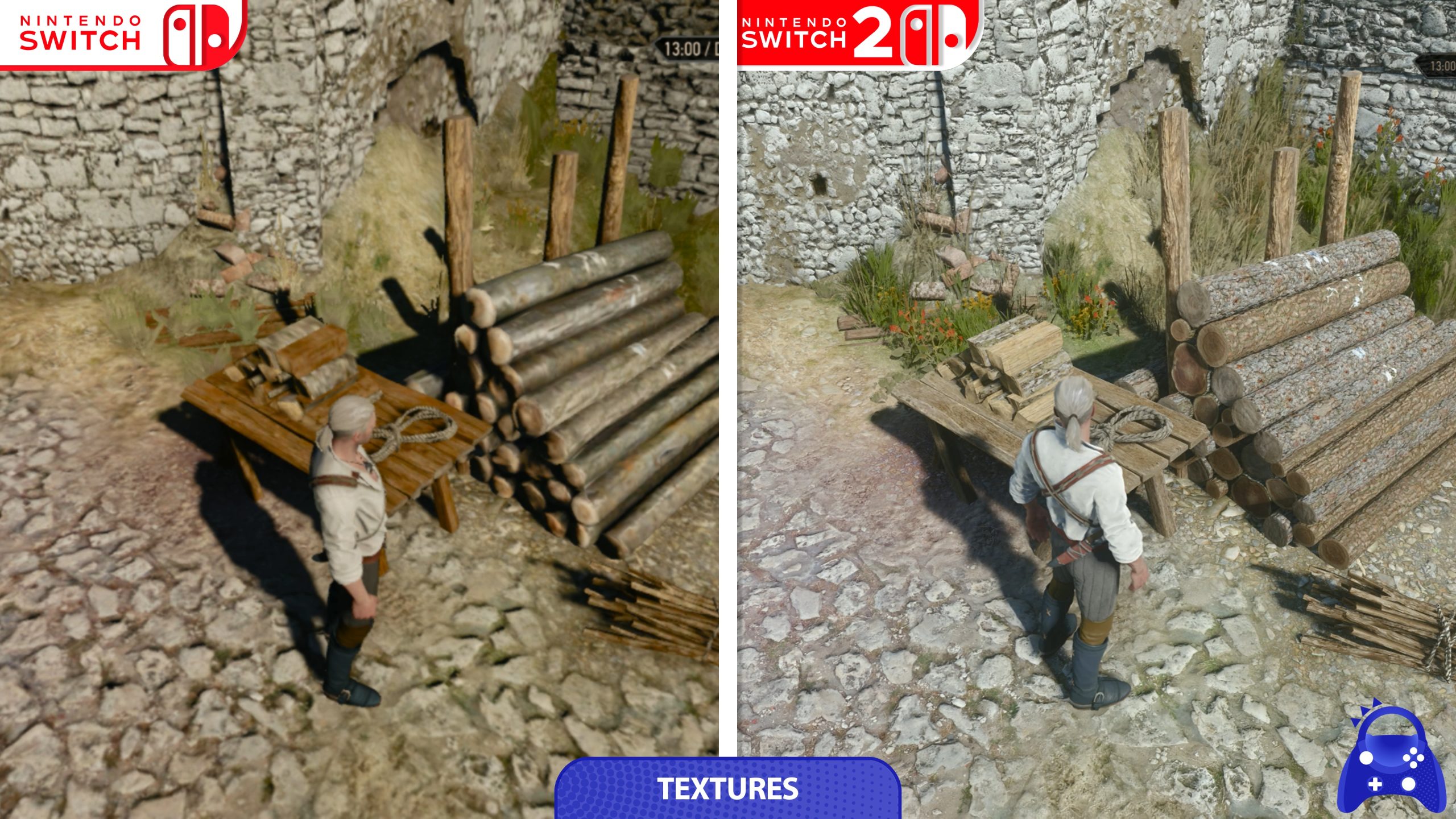 The Witcher 3 Switch vs. Switch 2