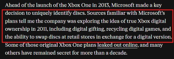 Xbox was once reportedly exploring true digital ownership that would have given players complete access to bought titles.