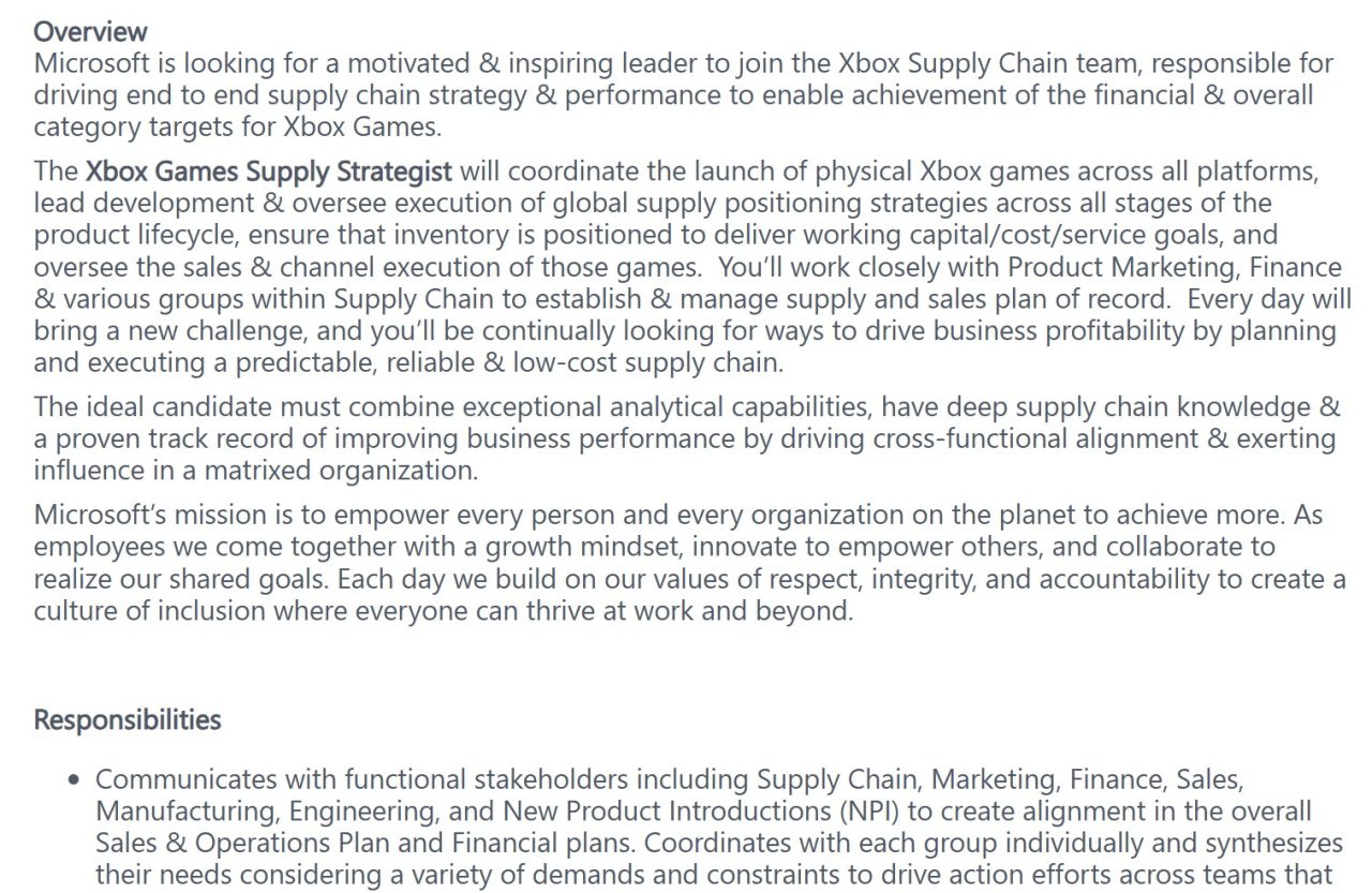 New Xbox Job Listing Reveals Brand Will Continue Physical Releases